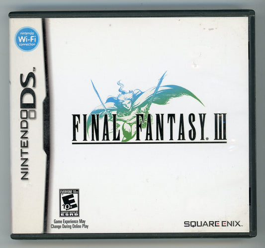 2006 Square Enix Final Fantasy III DS Video Game Cartridge In Box