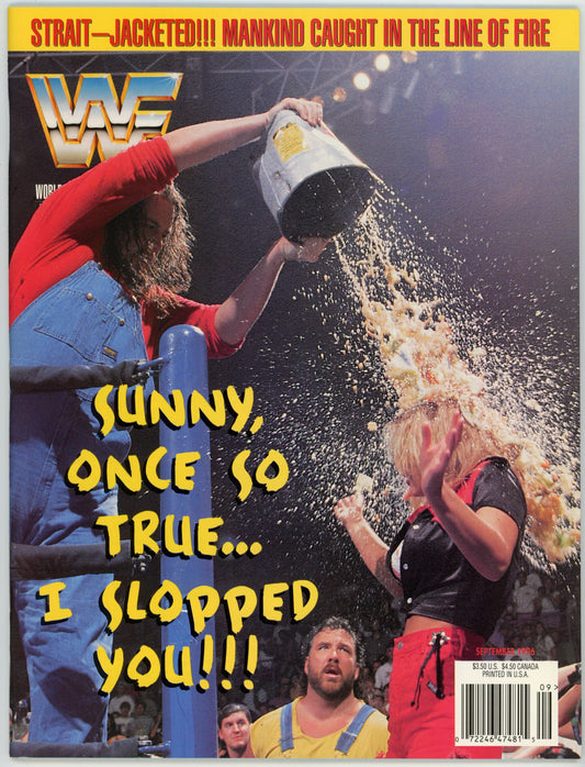 WWF WWE Vintage Wrestling Magazine (September 1996) Sunny Cover