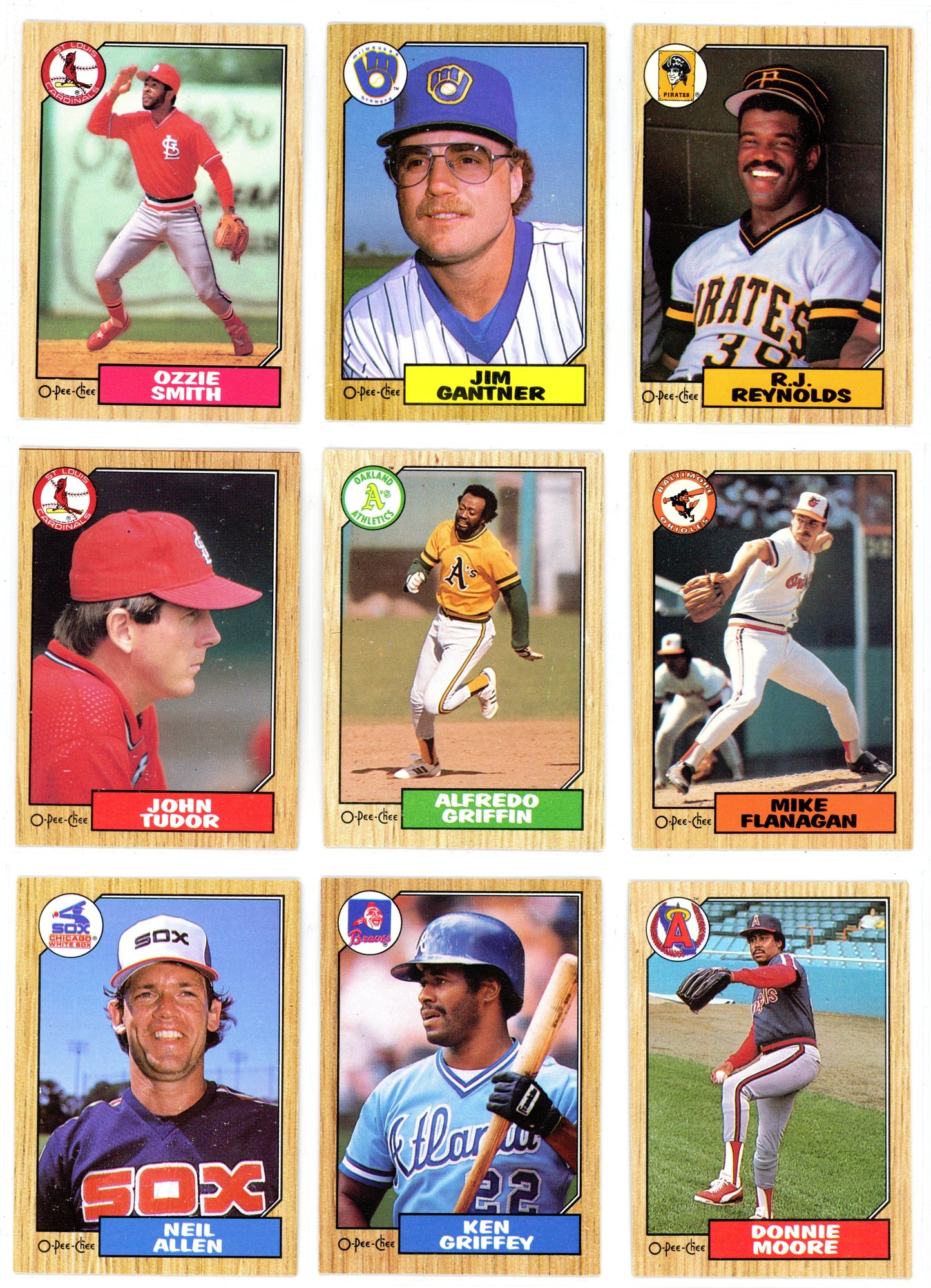 1987 O-Pee-Chee Baseball Card Complete Set (396 Cards) Barry Bonds Rookie High Grade!