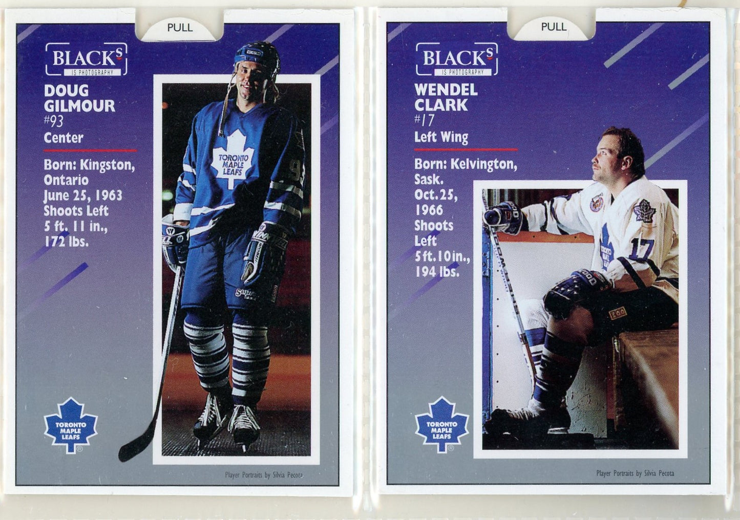 1993/94 Score Black's Toronto Maple Leafs Pop-Up Hockey Complete Set in Branded Binder (24 Pop-Up Cards)