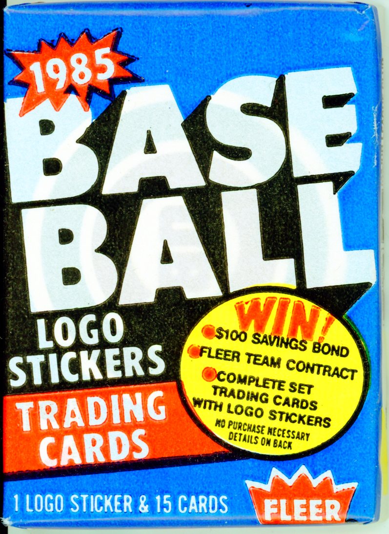 1985 Fleer Baseball (1) Wax Pack Possible Roger Clemens Rookie Card