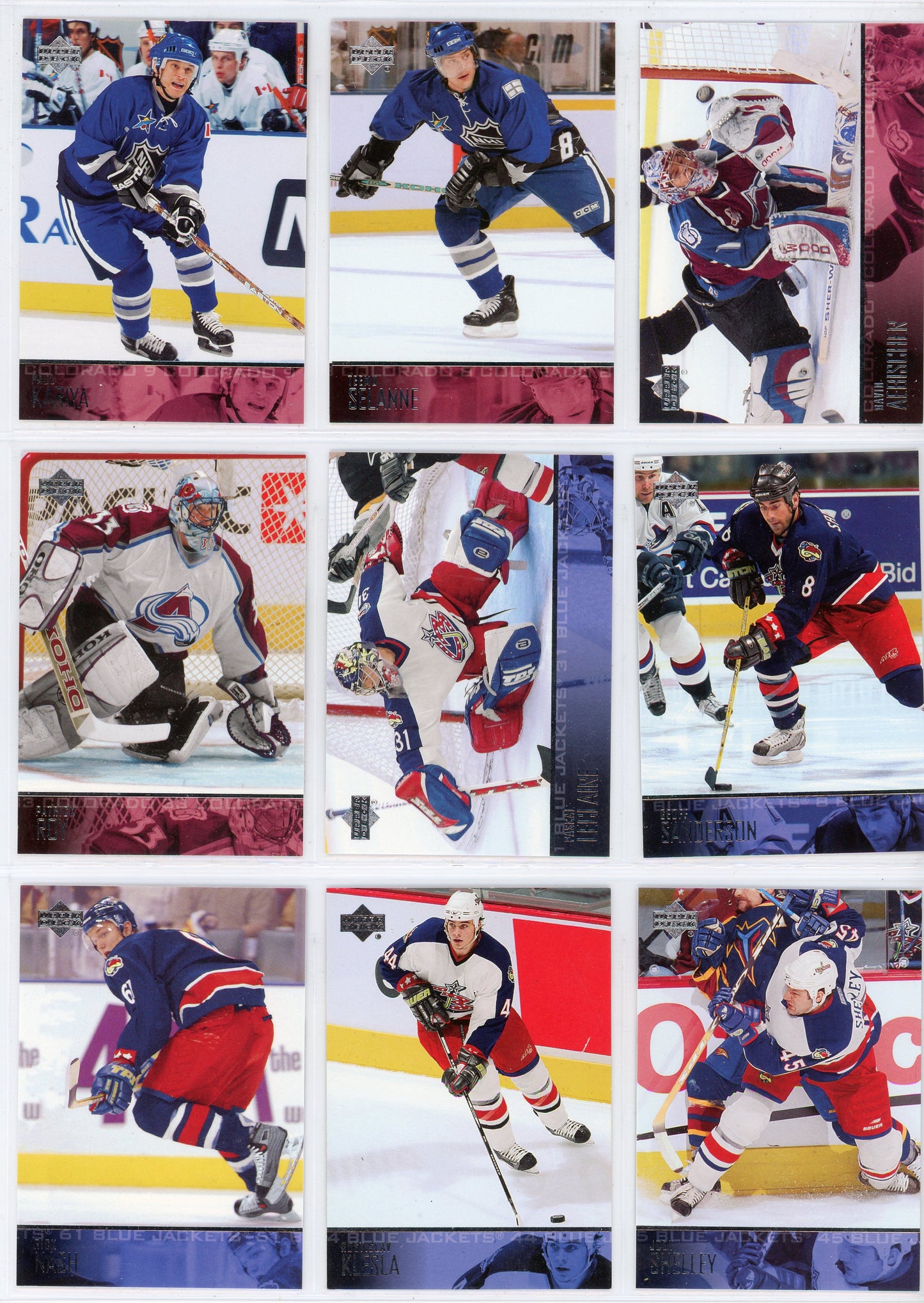 2003/04 Upper Deck NHL Hockey Series 1 Base Set (200 Cards)