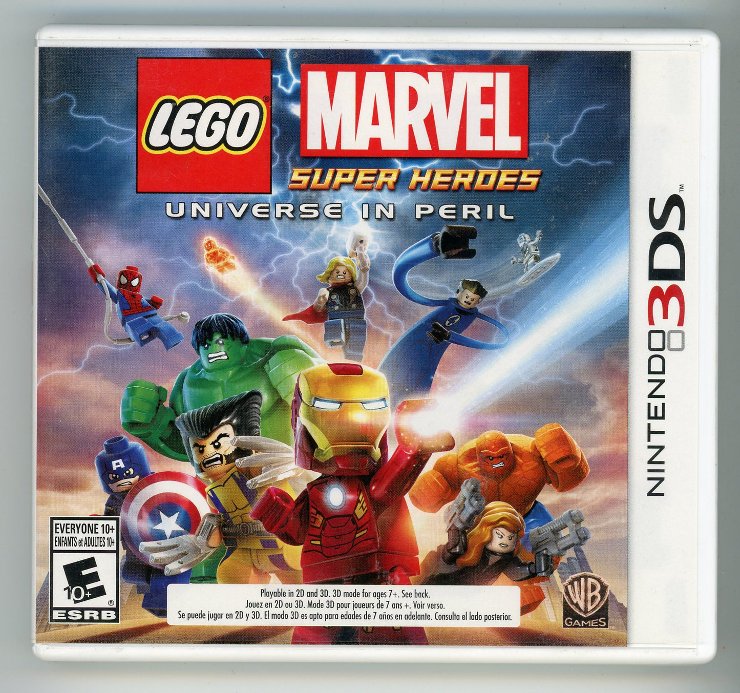 2014 LEGO Marvel Super Heroes: Universe in Peril 3DS Video Game Cartridge In Box