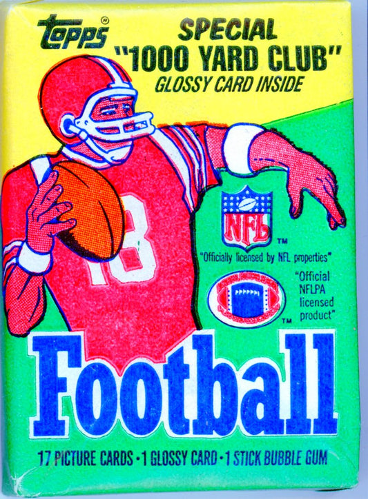 1986 Topps Football (1) Wax Pack Look For Jerry Rice Rookie Card