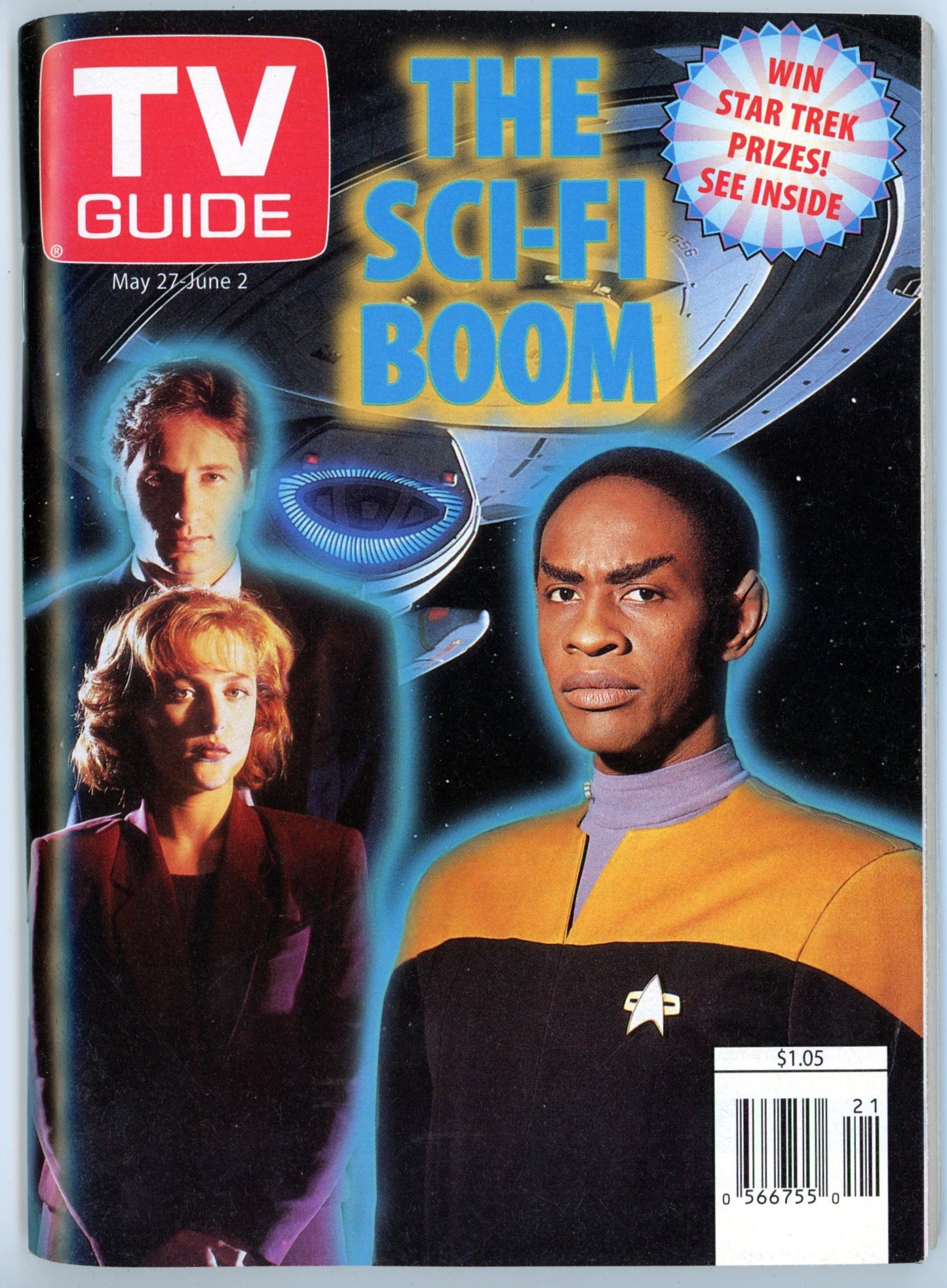 TV Guide Canada Vintage Magazine (May 27-June 2 1995) Newsstand Tim Russ Cover