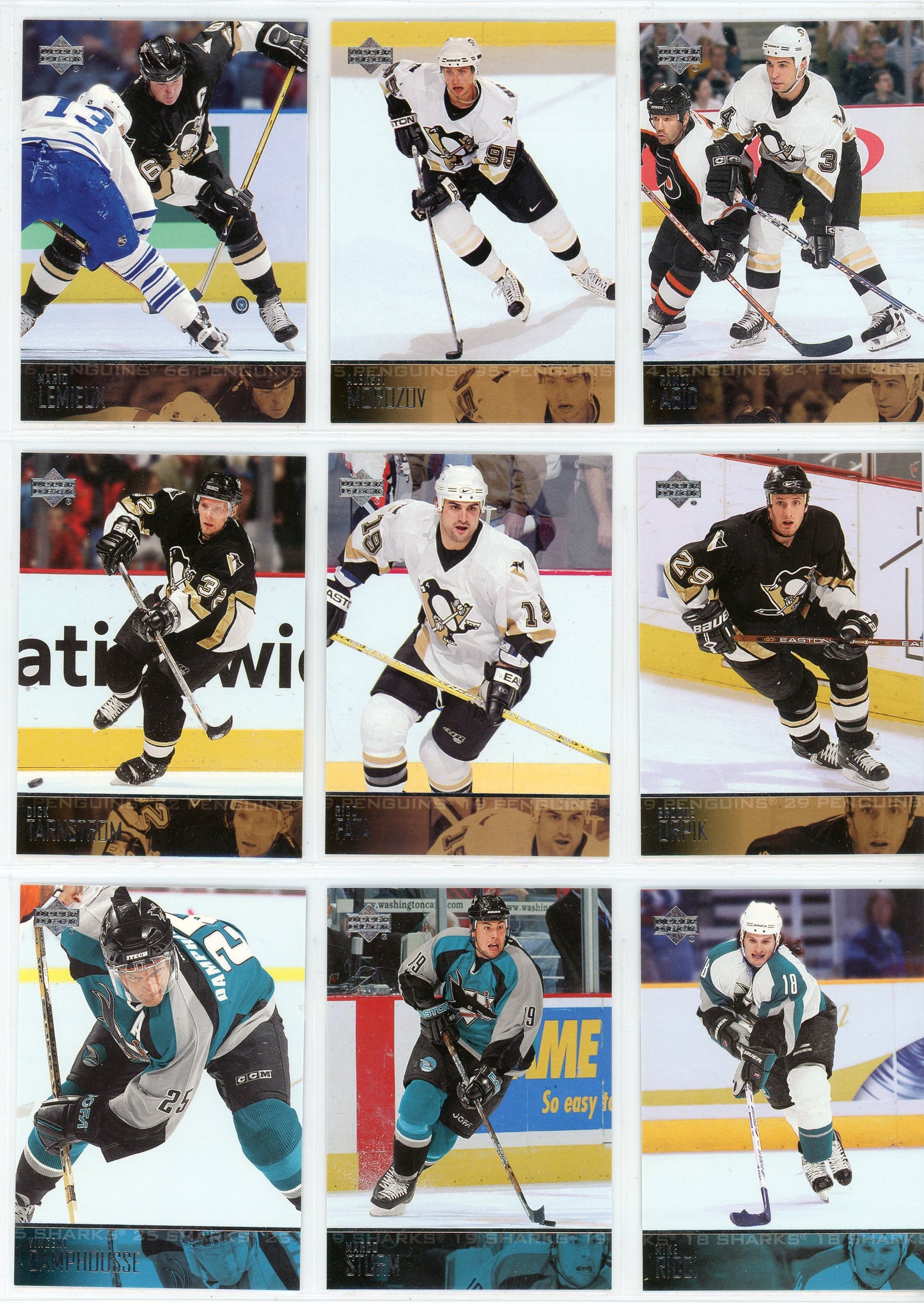 2003/04 Upper Deck NHL Hockey Series 1 Base Set (200 Cards)