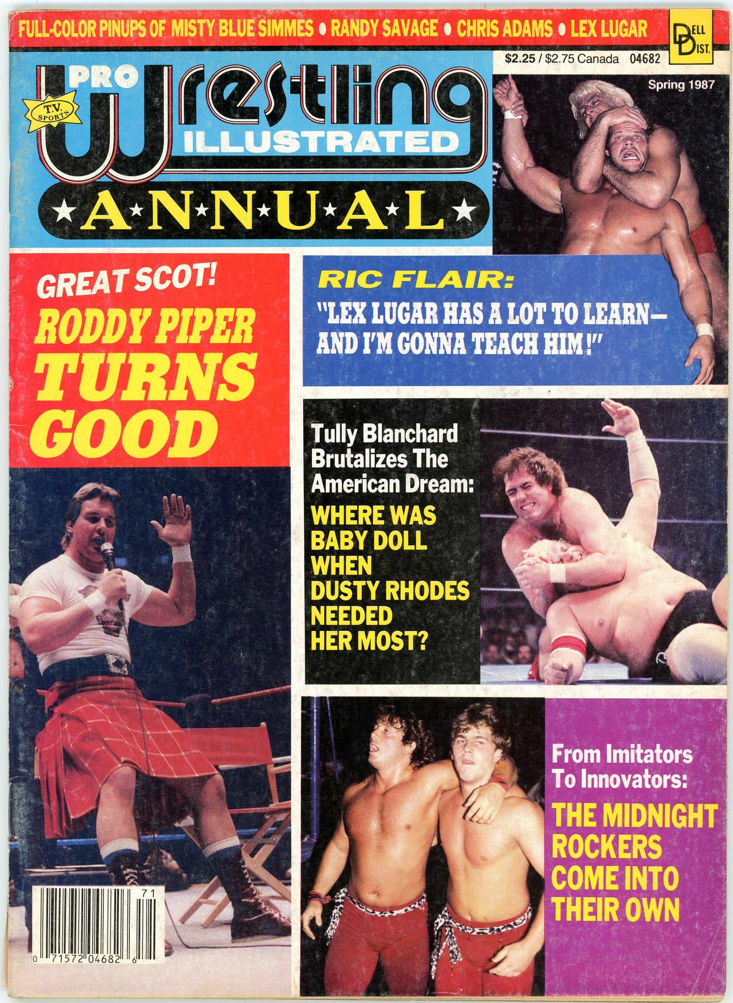 Pro Wrestling Illustrated Vintage Magazine (Spring 1987) Annual Issue