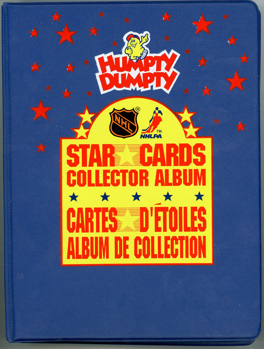 1992 Humpty Dumpty NHL Hockey Star Complete Set in Branded Binder (50 Mini Cards)