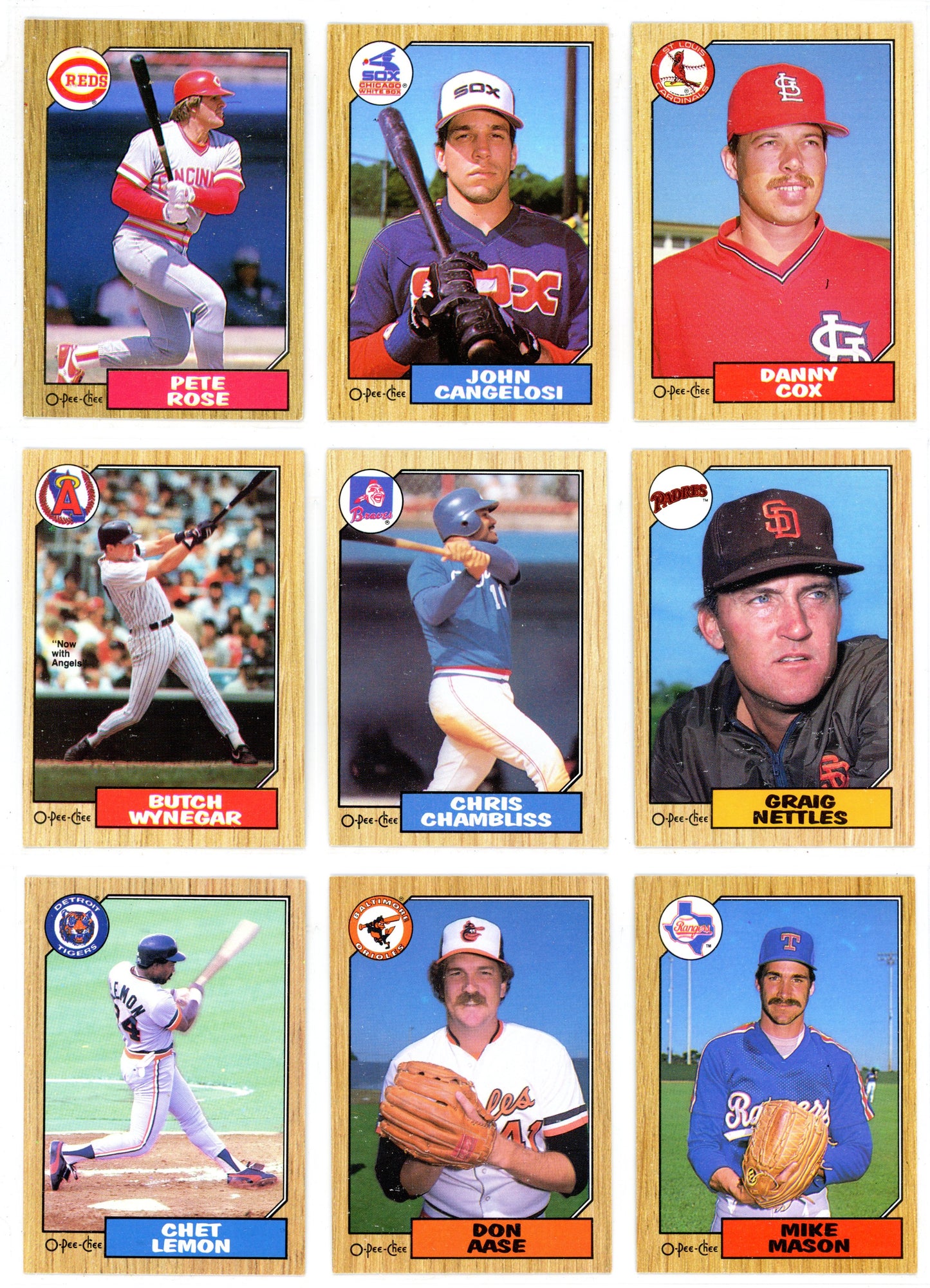 1987 O-Pee-Chee Baseball Card Complete Set (396 Cards) Barry Bonds Rookie High Grade!