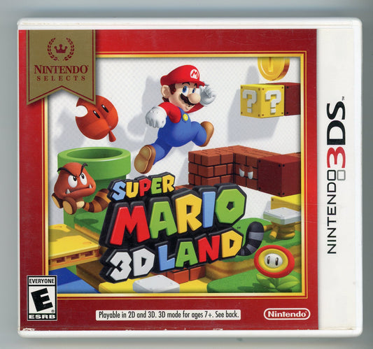 2018 Super Mario 3D Land Nintendo Selects Edition 3DS Video Game Cartridge In Box