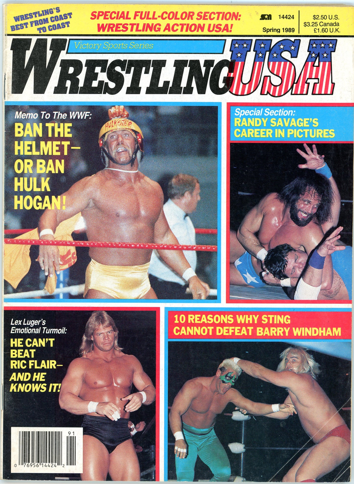 Wrestling USA Vintage Magazine (Spring 1989) Hulk Hogan