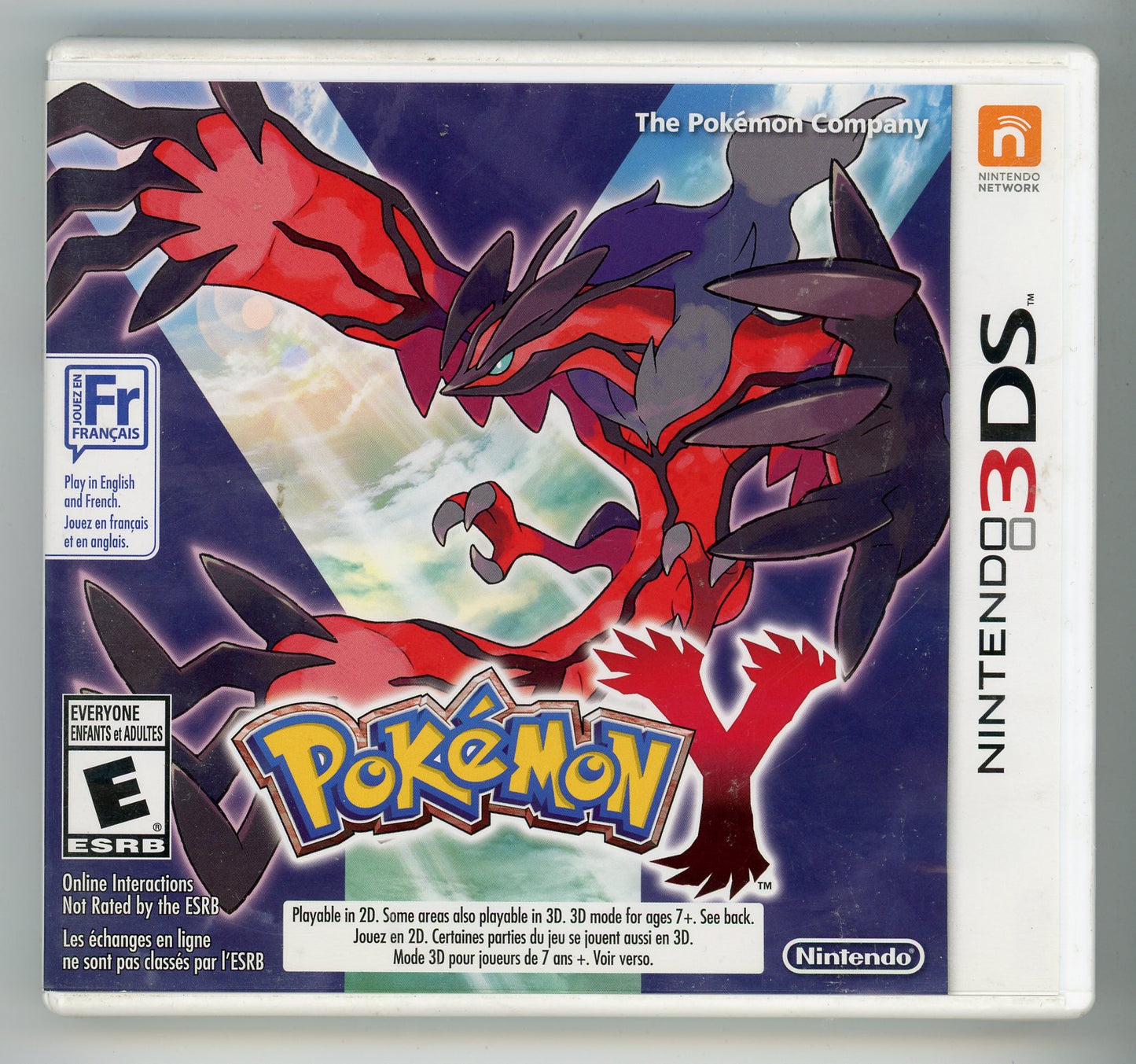 2013 Pokemon Y 3DS Video Game Cartridge In Box