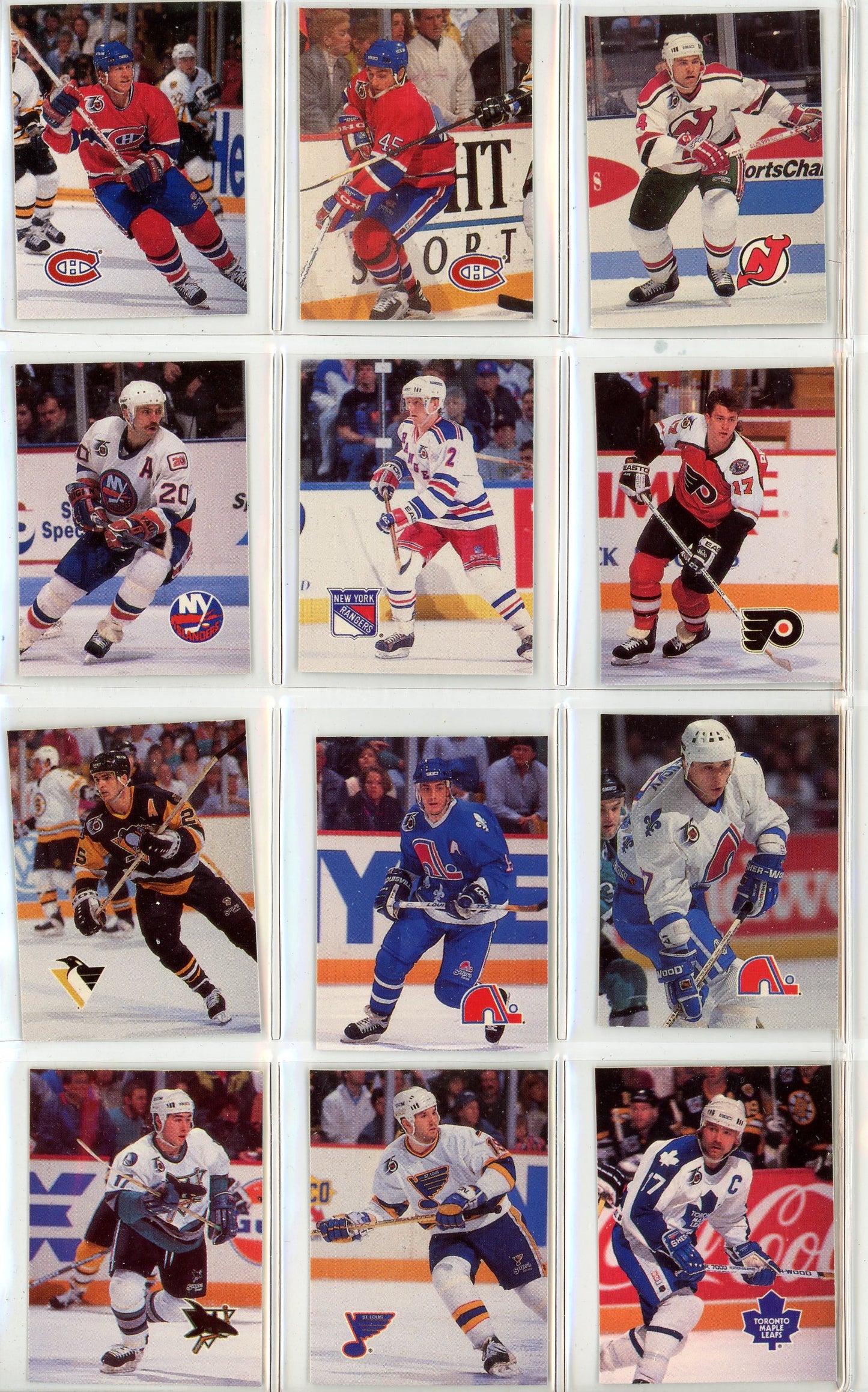 1992 Humpty Dumpty NHL Hockey Star Complete Set in Branded Binder (50 Mini Cards)