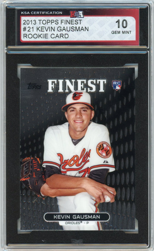 2013 Topps Finest Kevin Gausman Graded Rookie Card KSA 10