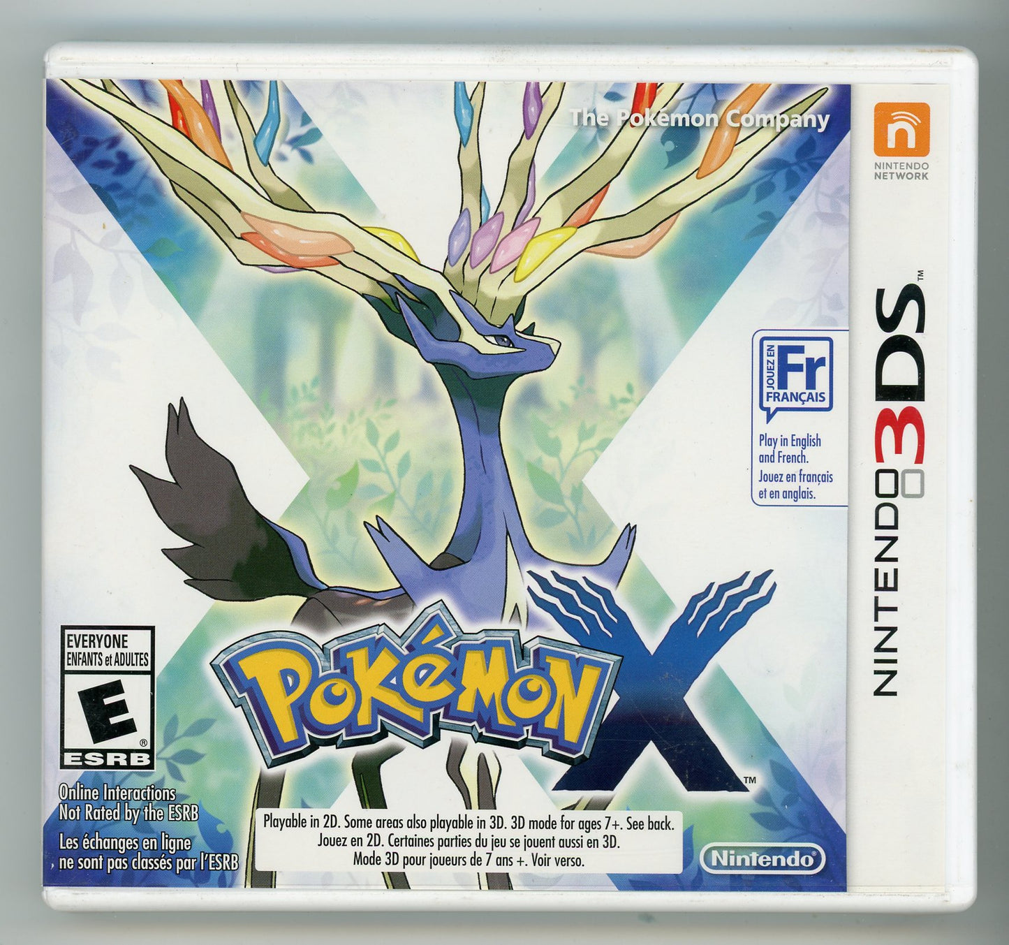 2013 Pokemon X 3DS Video Game Cartridge In Box