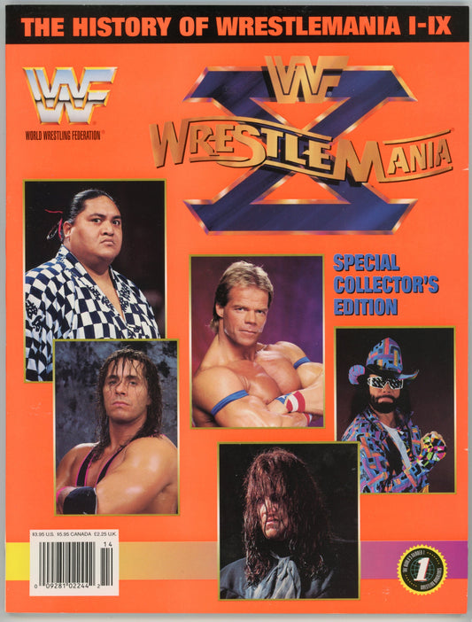 WWF WWE WrestleMania X: History of WrestleMania 1-9 Vintage Magazine (1994) Special Collector's Edition