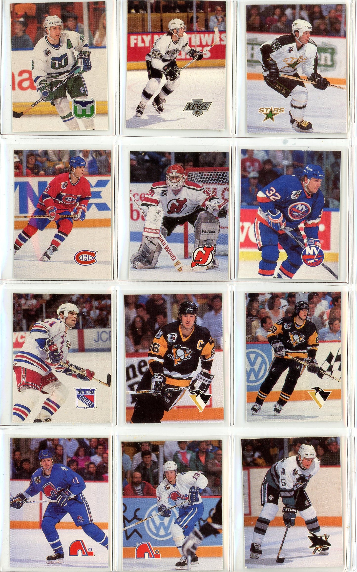 1992 Humpty Dumpty NHL Hockey Star Complete Set in Branded Binder (50 Mini Cards)