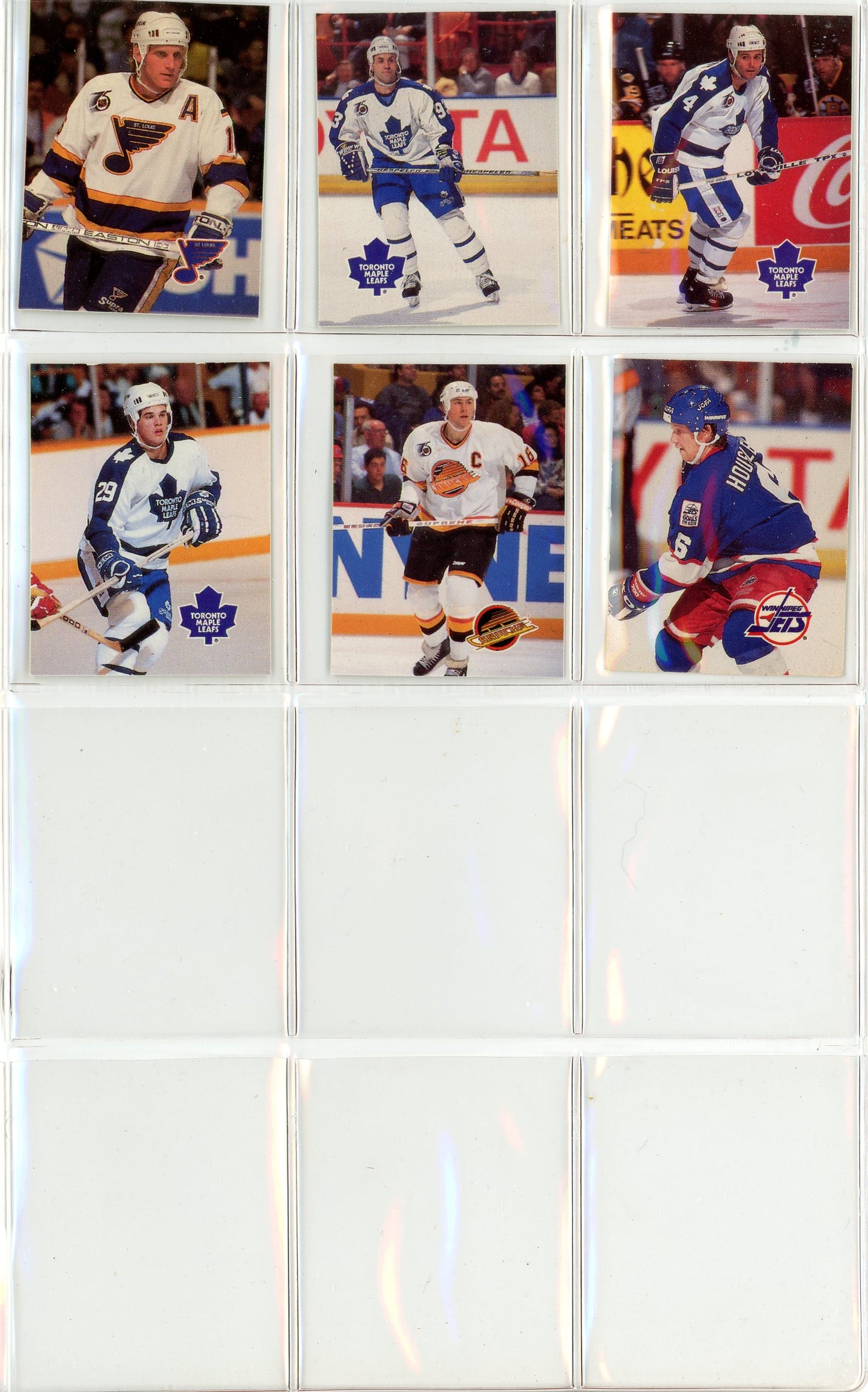 1992 Humpty Dumpty NHL Hockey Star Complete Set in Branded Binder (50 Mini Cards)