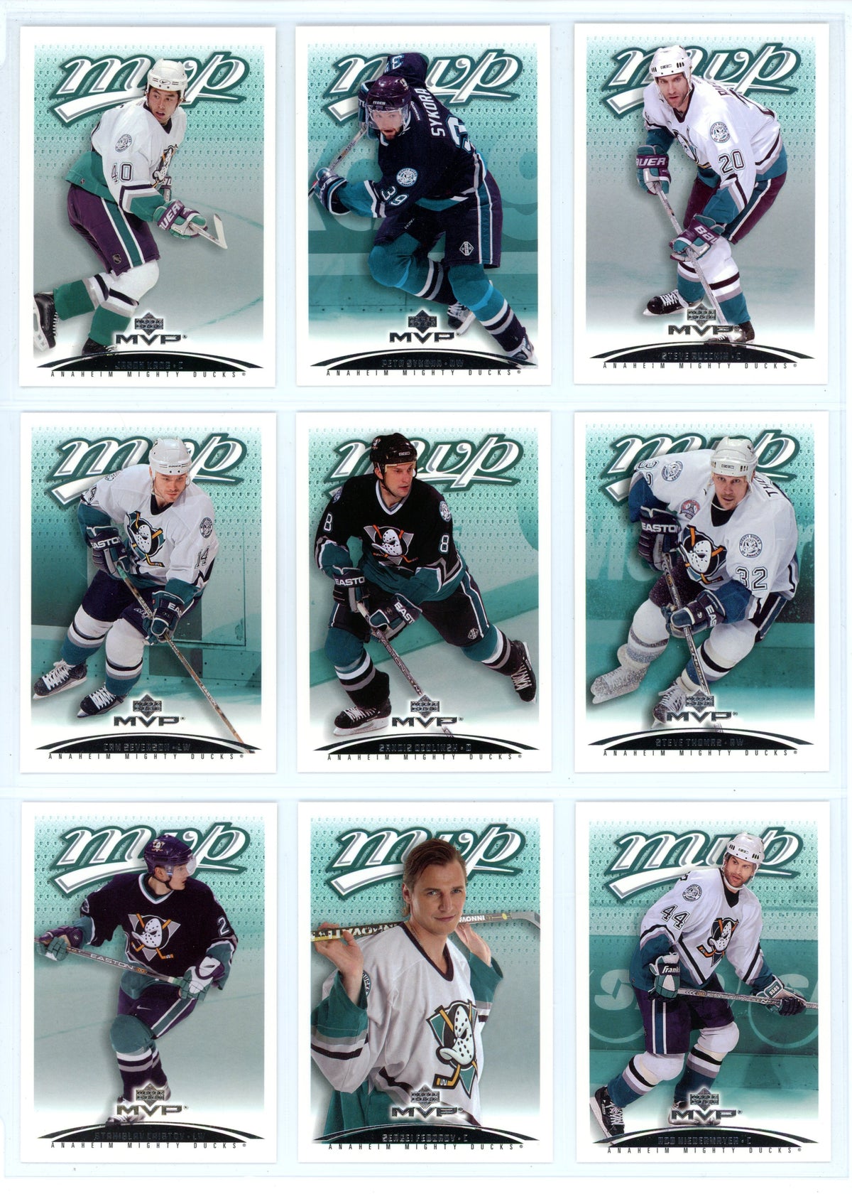 2003/04 Upper Deck MVP Hockey Card Complete Set (440 Cards) *No Redemption Rookie Cards*