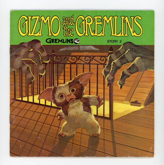 1984 Warner Bros. Gizmo and the Gremlins Story 2 33RPM 7" Vintage Vinyl Record and Book