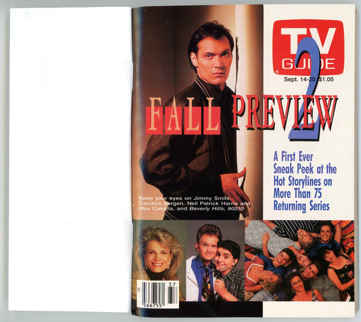 TV Guide Canada Vintage Magazine (September 14-20 1991) Newsstand Regular Toronto Fall Preview 2
