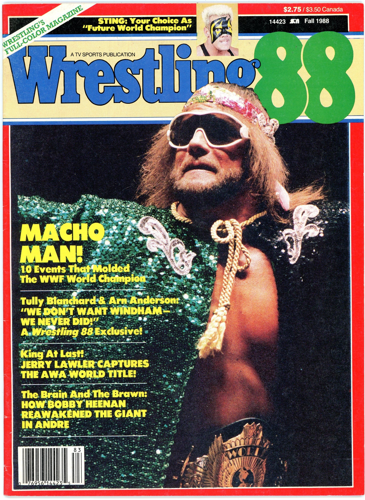 Wrestling '88 Vintage Magazine (Fall 1988) "Macho Man" Randy Savage