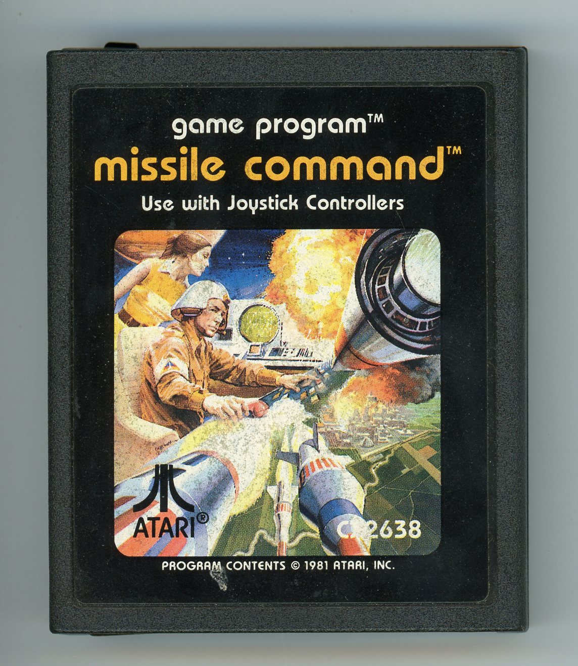 1980 Missile Command Atari Video Game Cartridge In Box