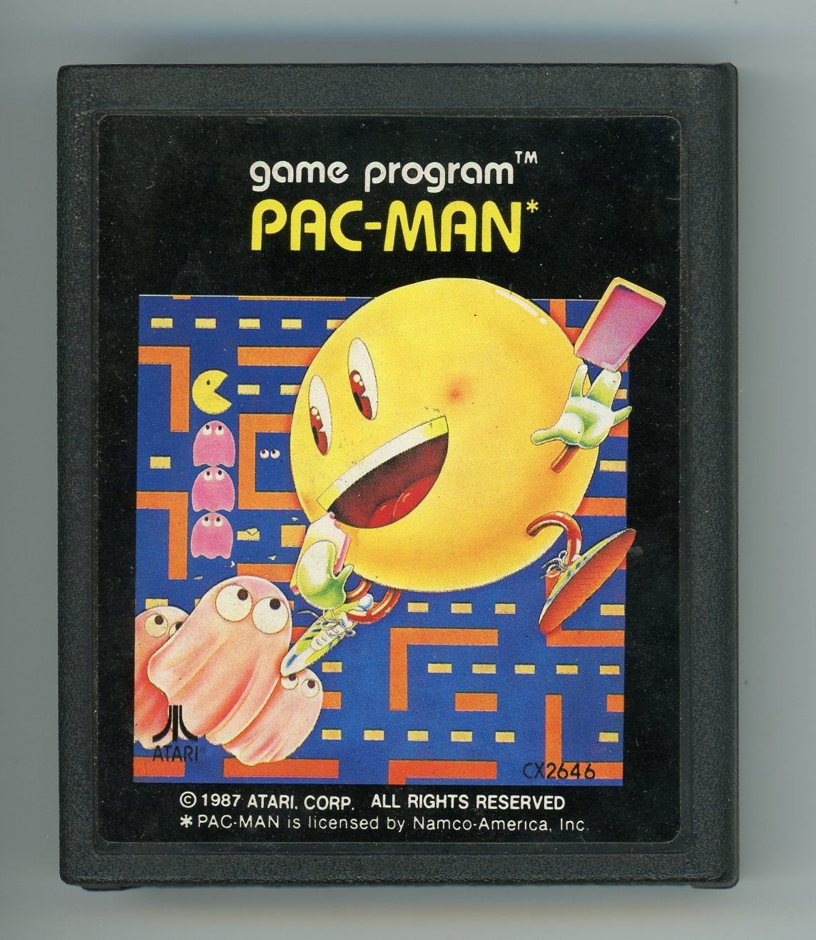 1980 Pac-Man Atari Video Game Cartridge In Box