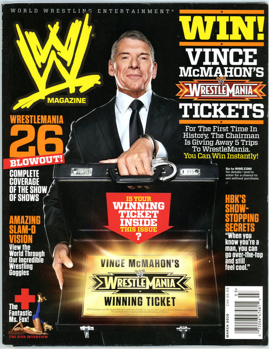 WWE Wrestling Magazine (March, 2010) Wrestlemania 26