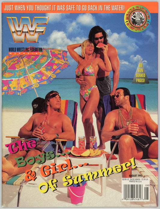 WWF WWE Vintage Wrestling Magazine (August 1995) Madusa Cover