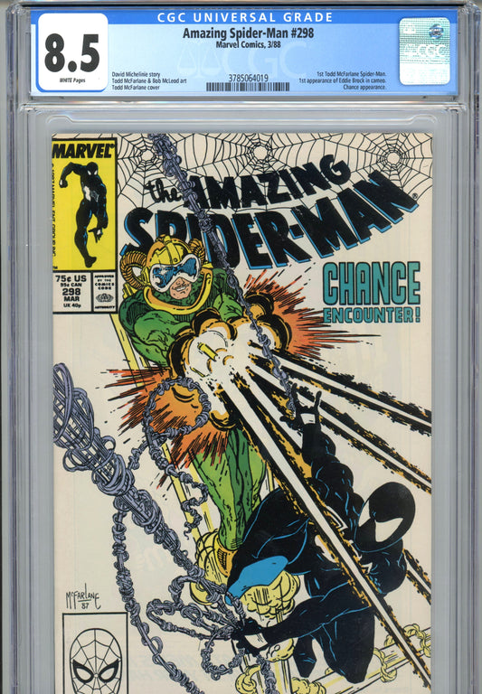 1988 Marvel Comics Amazing Spider-Man #298 Graded Comic Book CGC 8.5 Canadian Price Variant