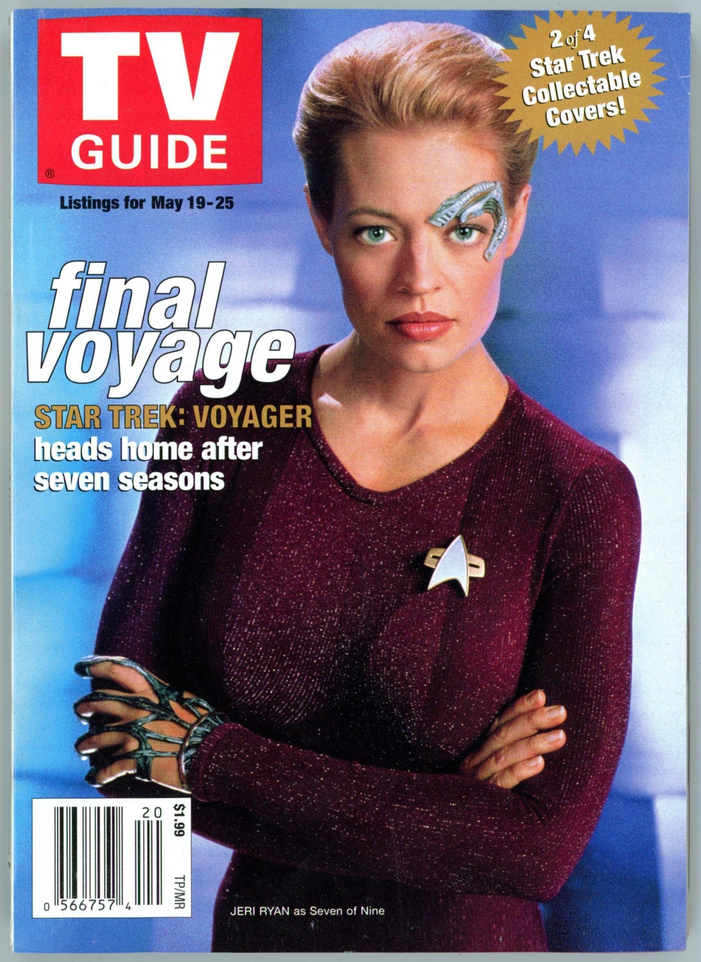 TV Guide Canada Vintage Magazine (May 19-25 2001) Newsstand Jeri Ryan Cover