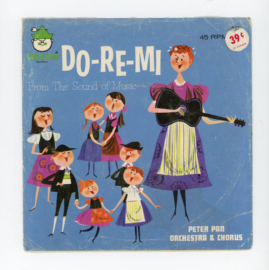1964 Peter Pan Records Do-Re-Mi from The Sound of Music 45RPM 7" Vintage Vinyl Record