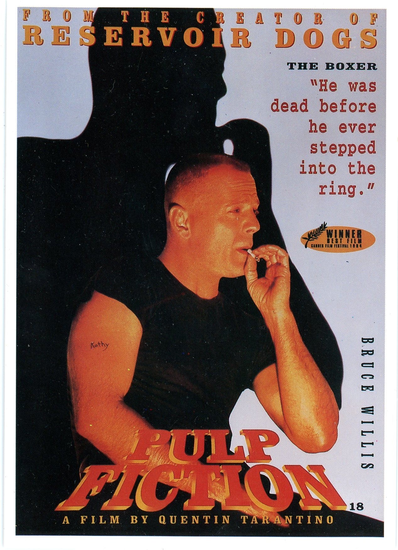 Original Pulp Fiction (1994) Quentin Tarantino Promotional Movie Postcard Set (4 Postcards)