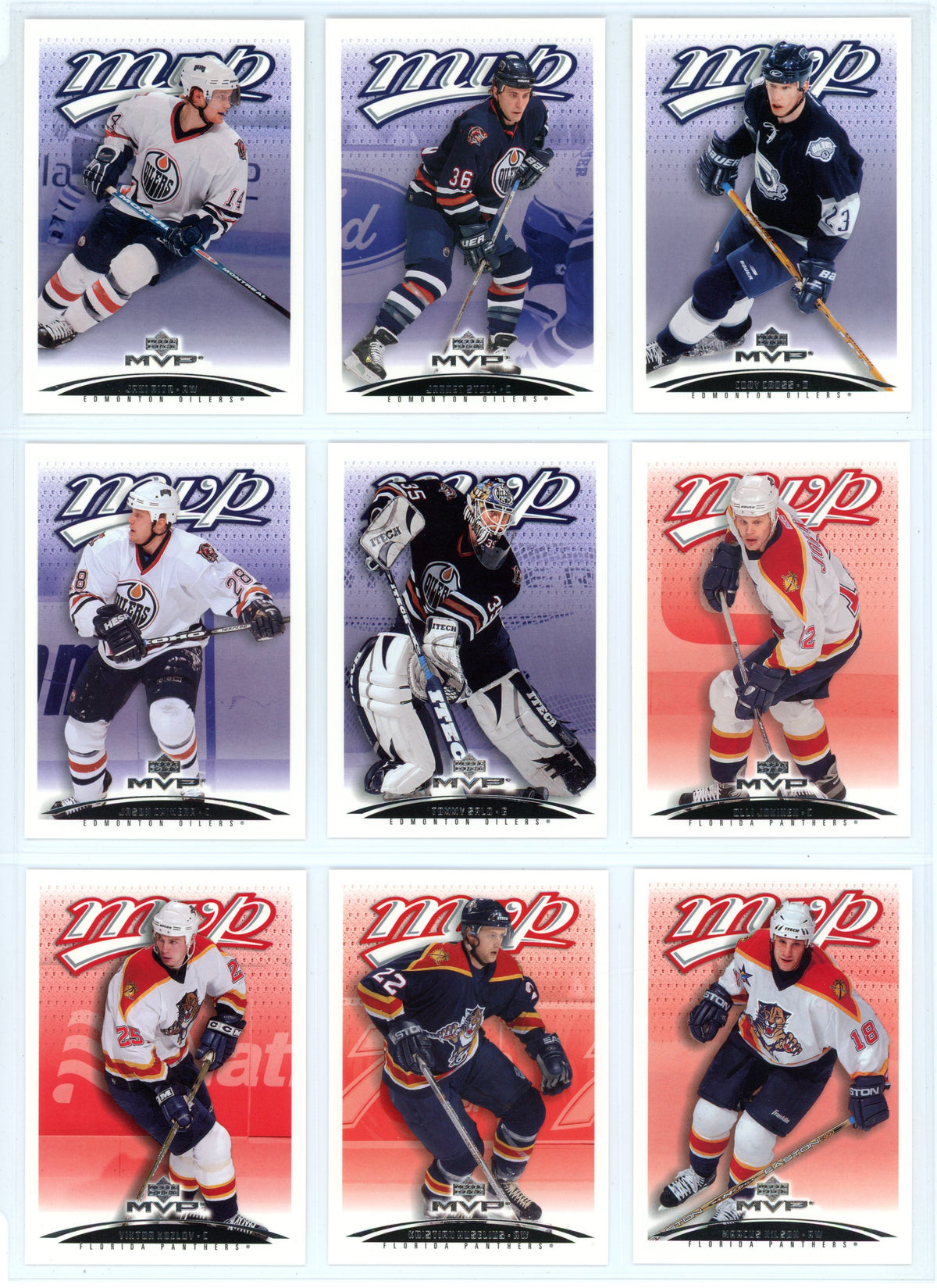 2003/04 Upper Deck MVP Hockey Card Complete Set (440 Cards) *No Redemption Rookie Cards*
