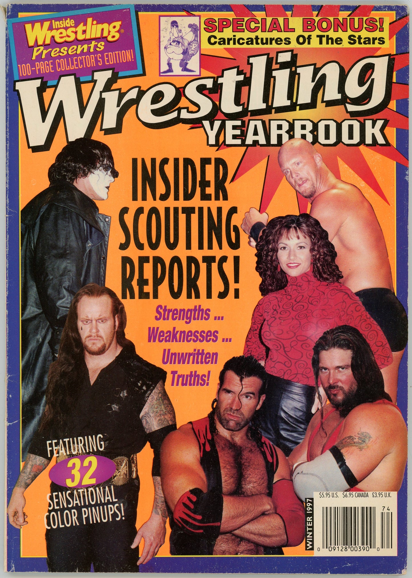 Inside Wrestling Presents Wrestling Yearbook Vintage Magazine (Winter 1997) 100-Page Collector's Edition