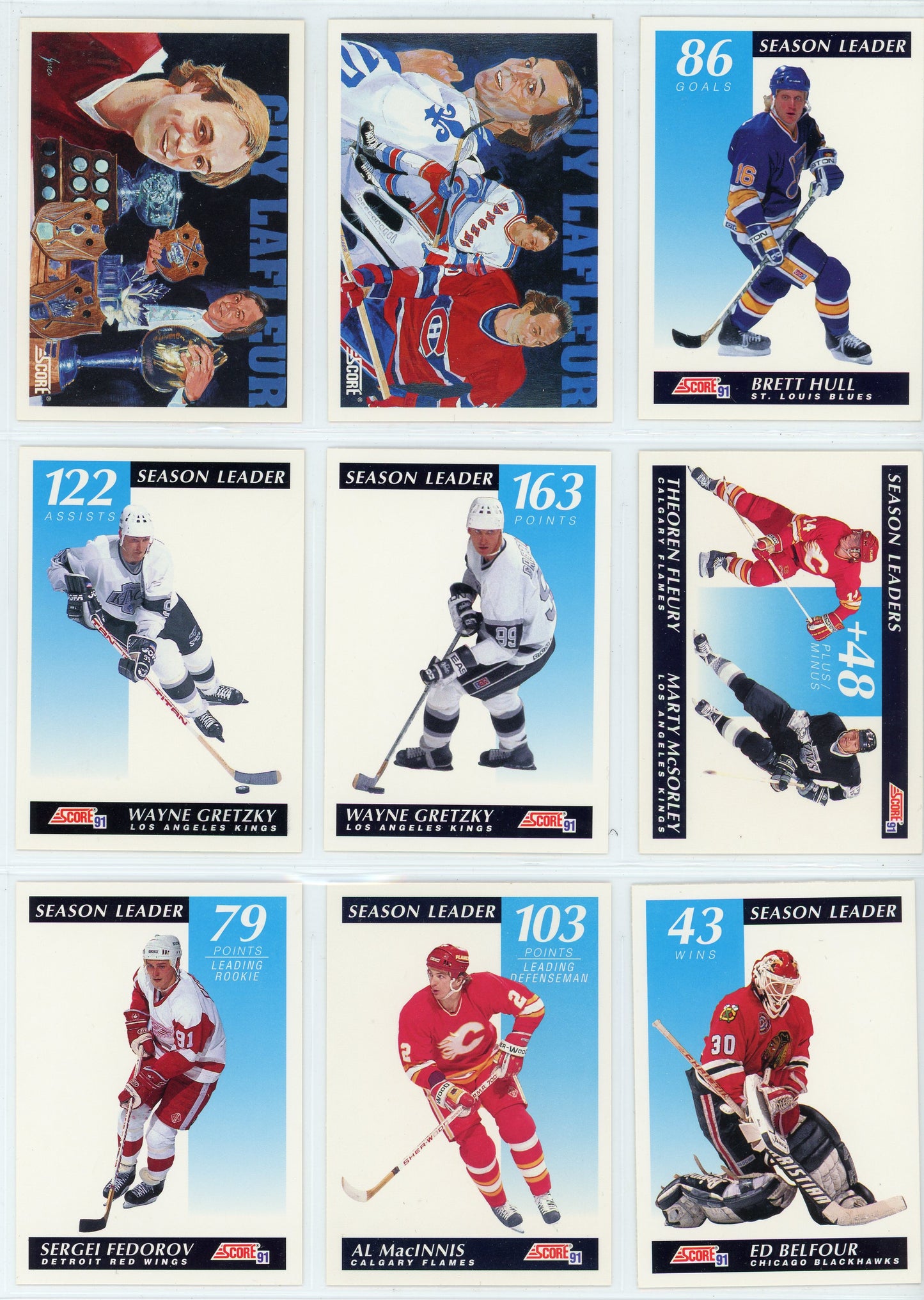 1991/92 Score Canadian English NHL Hockey Card Complete Set (660 Cards)
