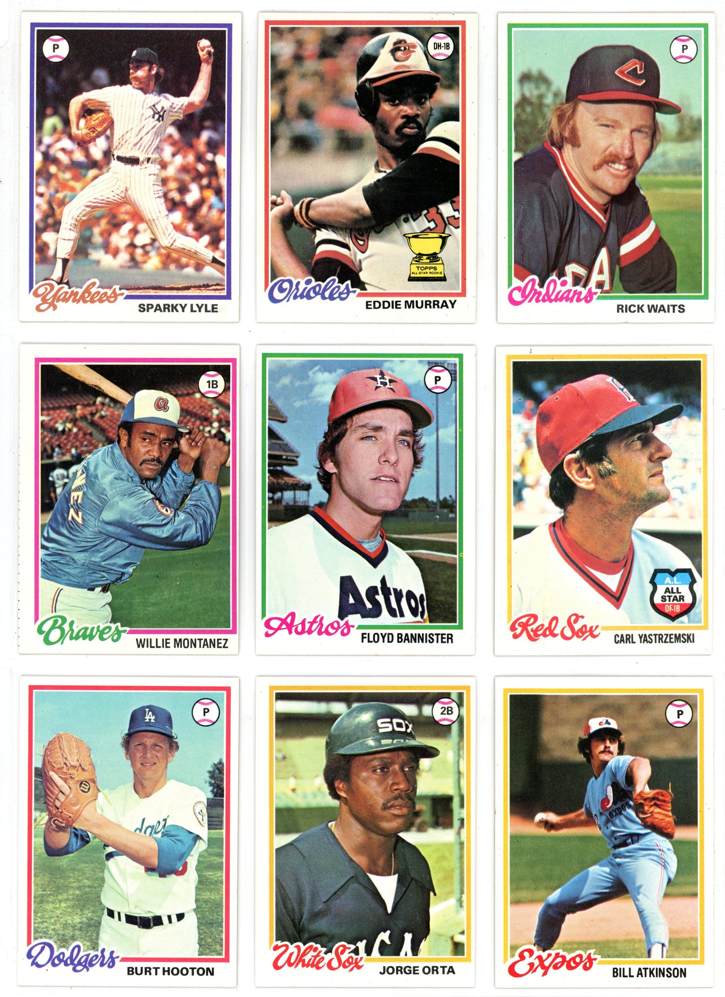 1978 Topps Baseball Card Complete Set (726 Cards) Eddie Murray Rookie Looks Incredible!