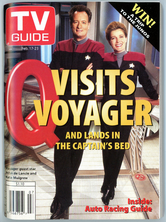 TV Guide Canada Vintage Magazine (February 17-23 1996) Newsstand John de Lancie Kate Mulgrew