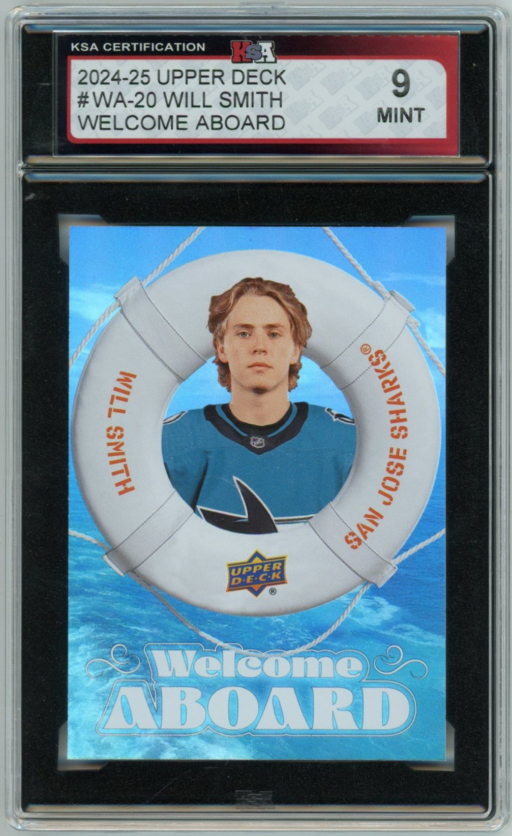 2024/25 Upper Deck Will Smith Welcome Aboard Graded Rookie Card #WA-20 KSA 9