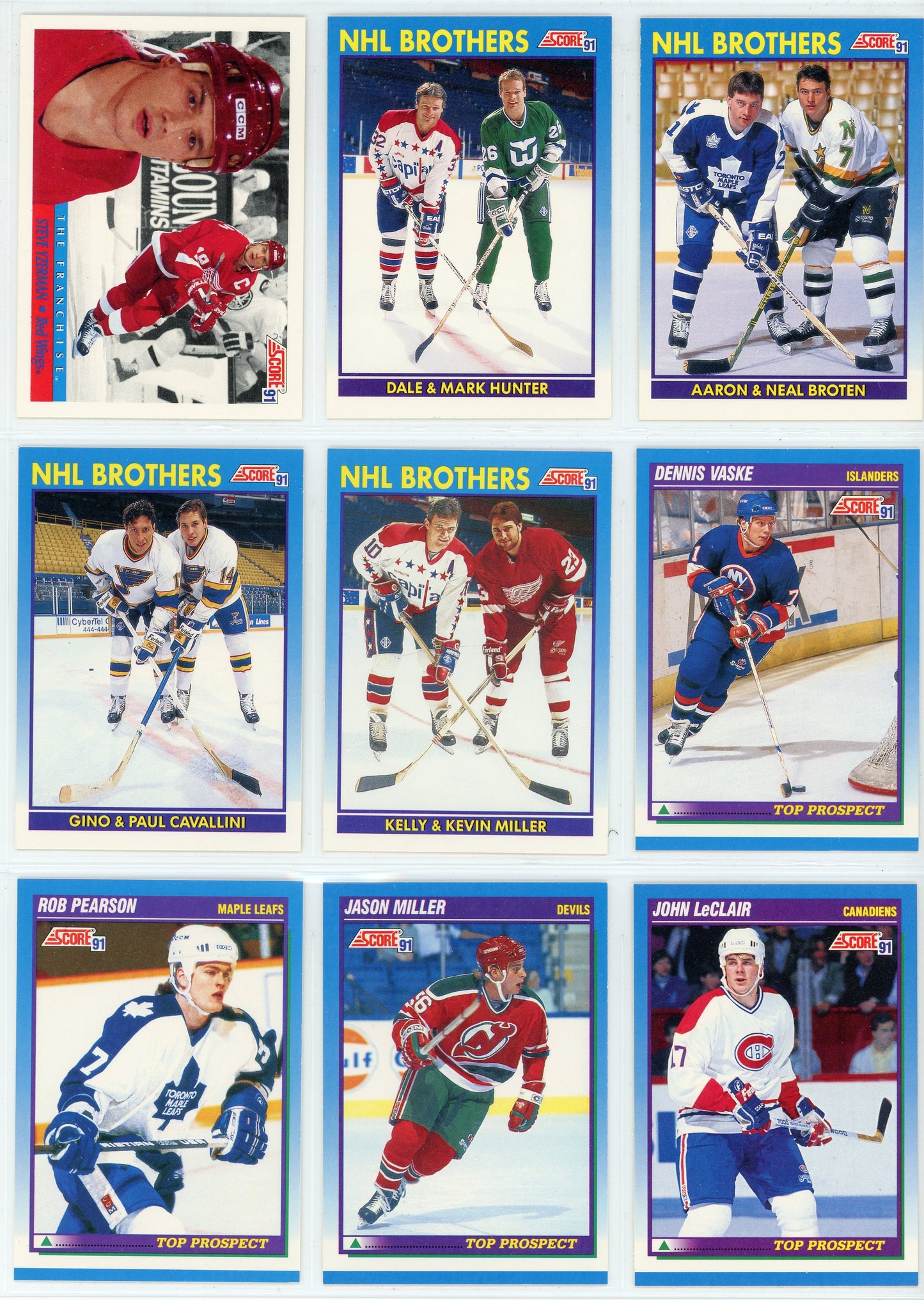 1991/92 Score Canadian English NHL Hockey Card Complete Set (660 Cards)