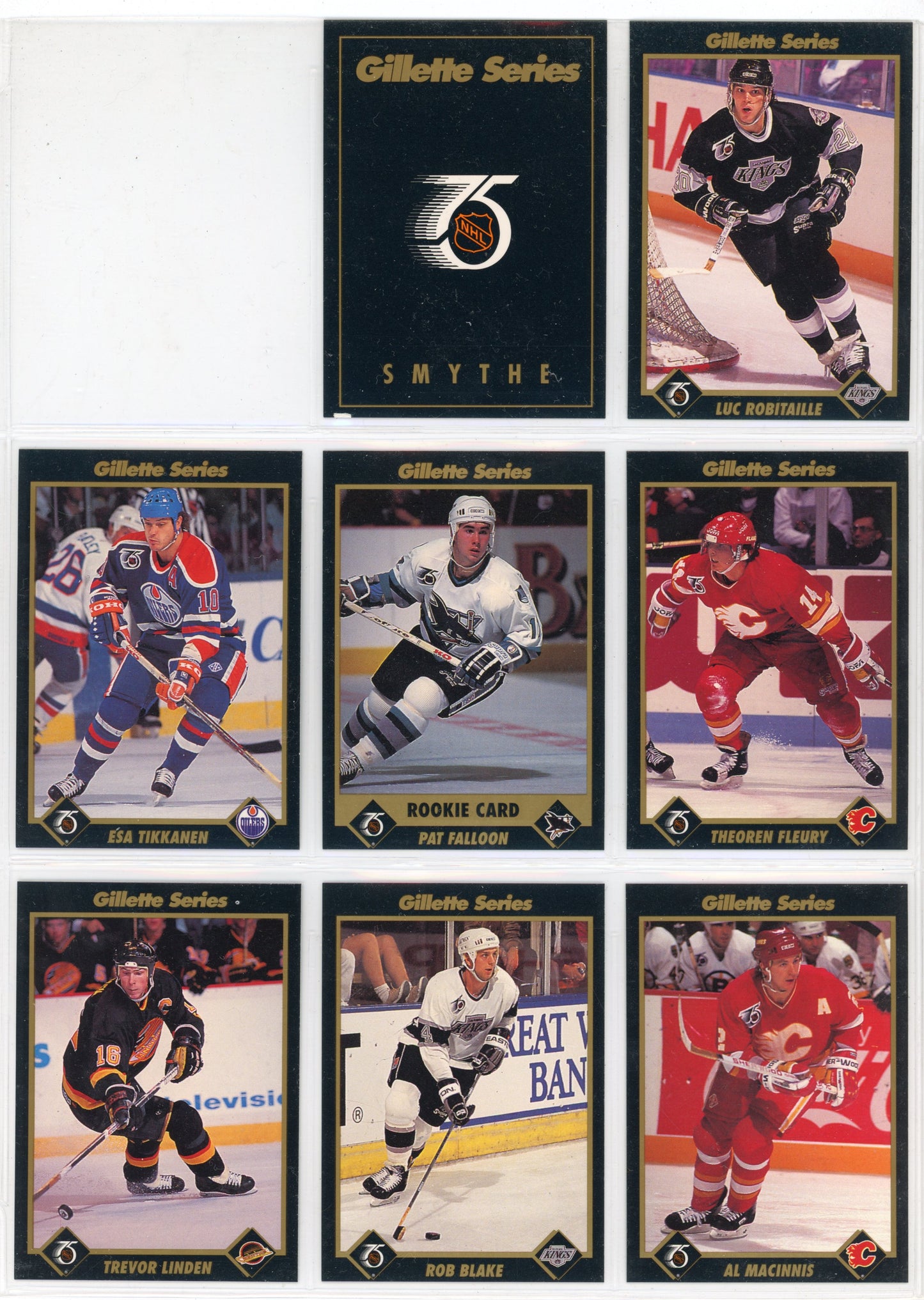 1991/92 Gillette NHL Hockey Card Complete Set (48 Cards)