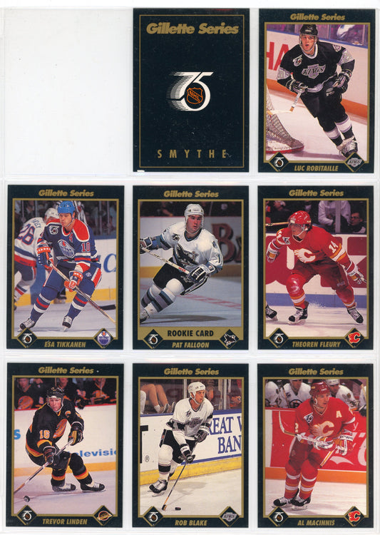 1991/92 Gillette NHL Hockey Card Complete Set (48 Cards)