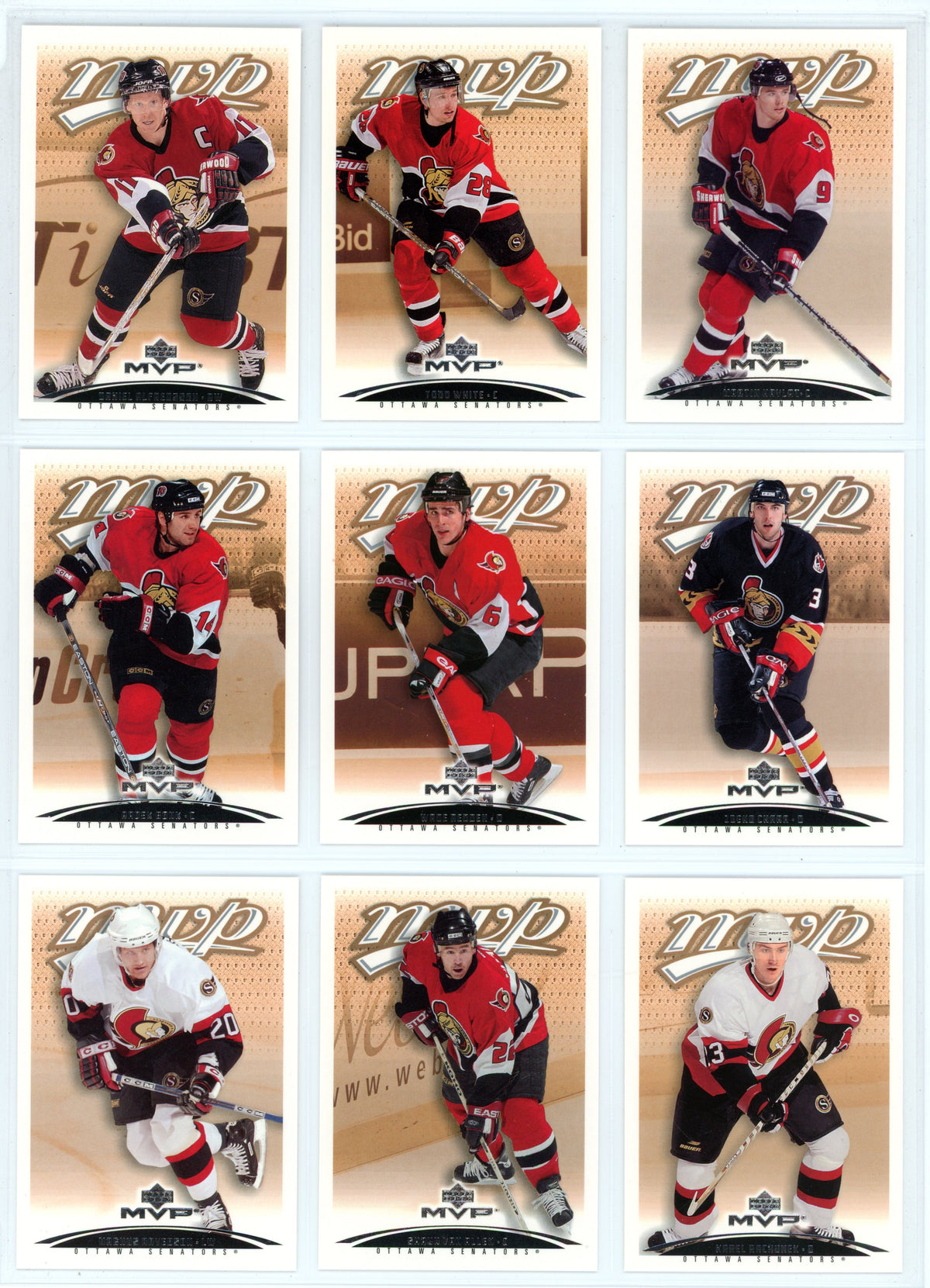 2003/04 Upper Deck MVP Hockey Card Complete Set (440 Cards) *No Redemption Rookie Cards*