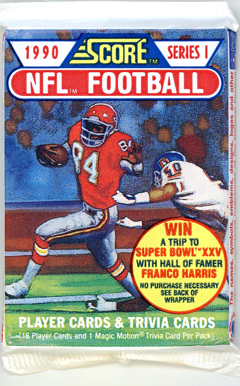 1990 Score Football Series 1 Trading Card Pack