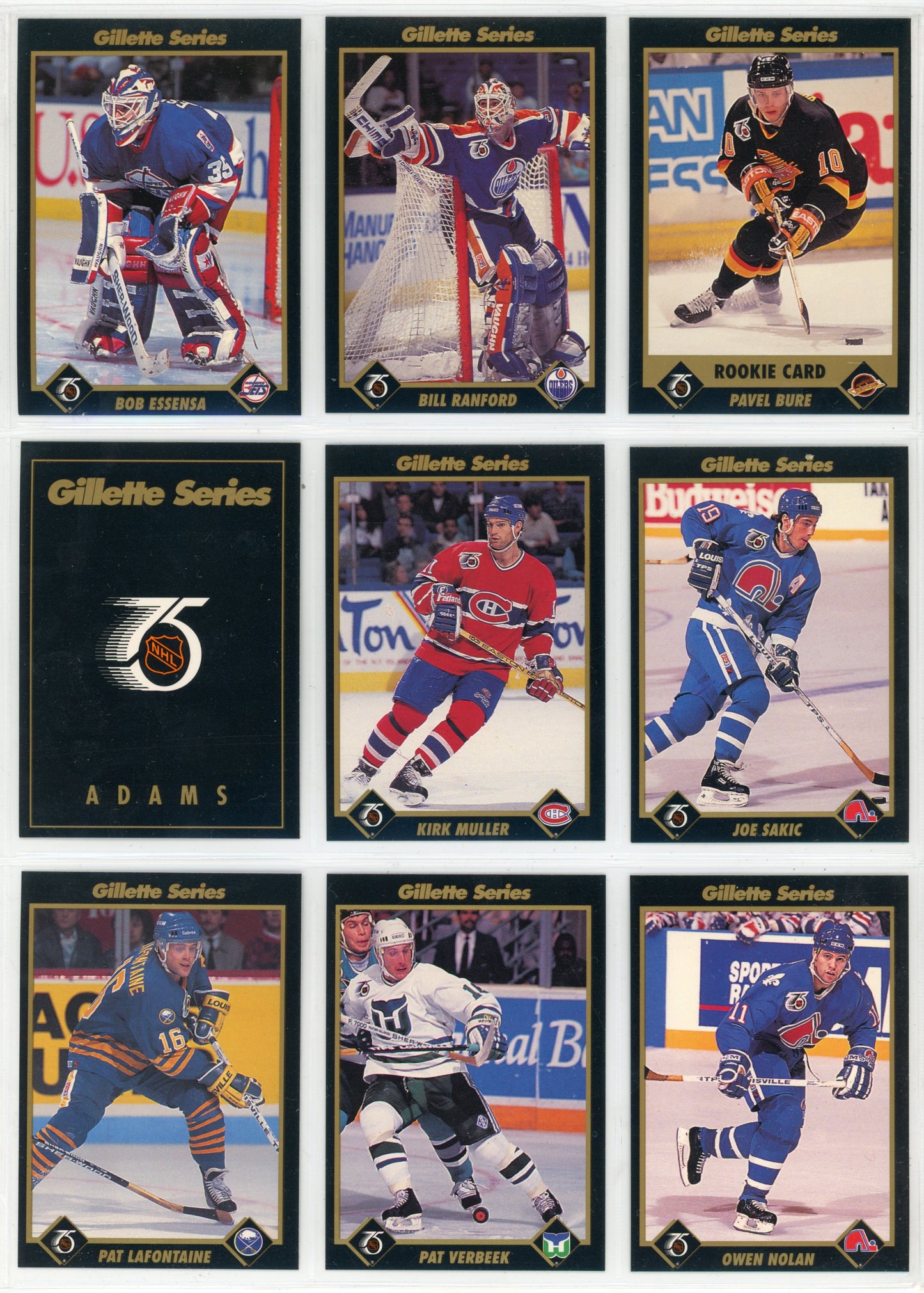 1991/92 Gillette NHL Hockey Card Complete Set (48 Cards)