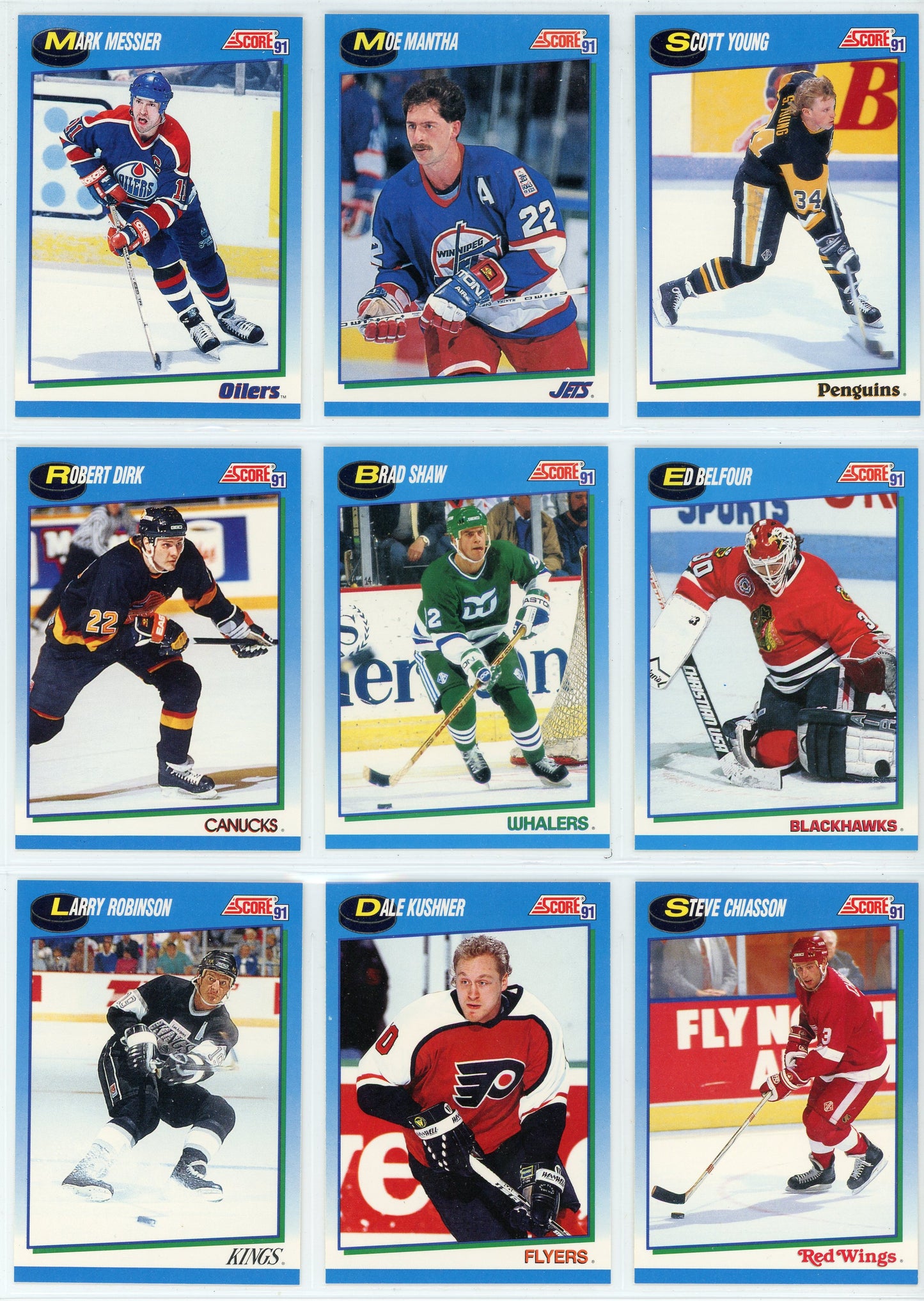 1991/92 Score Canadian English NHL Hockey Card Complete Set (660 Cards)