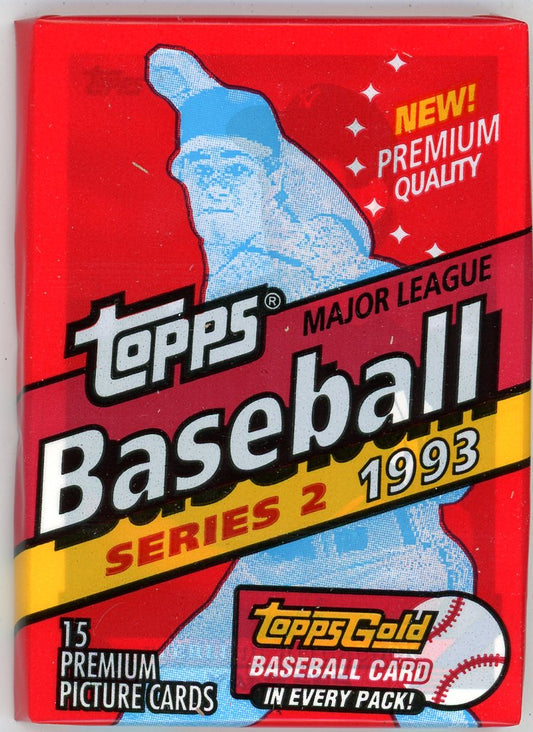 1993 Topps Baseball Series Two Wax Pack (15 Cards)