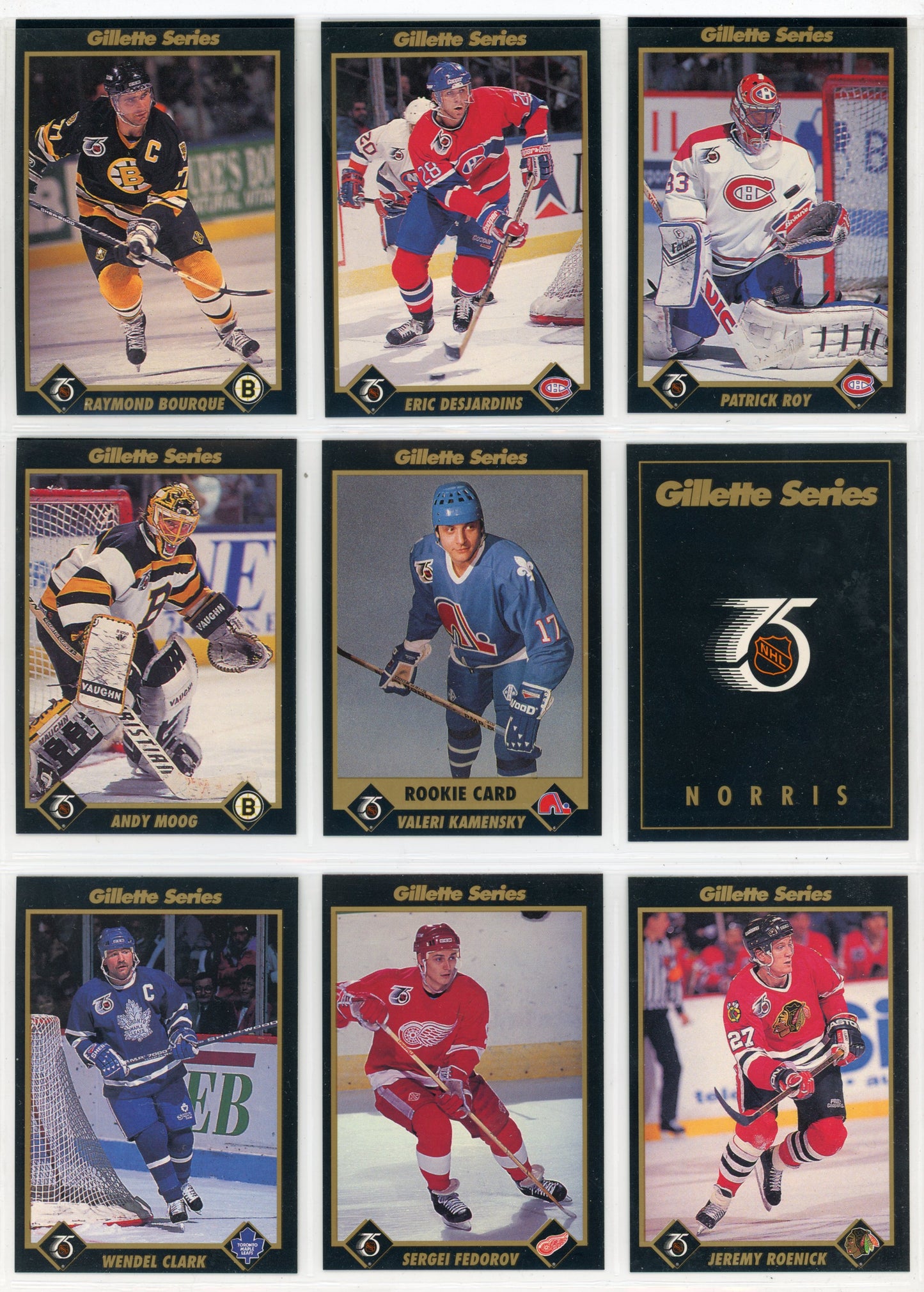1991/92 Gillette NHL Hockey Card Complete Set (48 Cards)