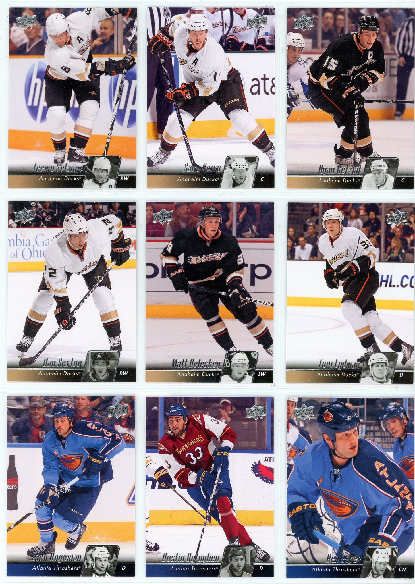 2010/11 Upper Deck Series Two NHL Hockey Card Base Set (200 Cards)